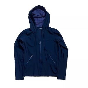 Casall $225 Training Jacket Running Hoodie Full Zip Size Small Designer Black